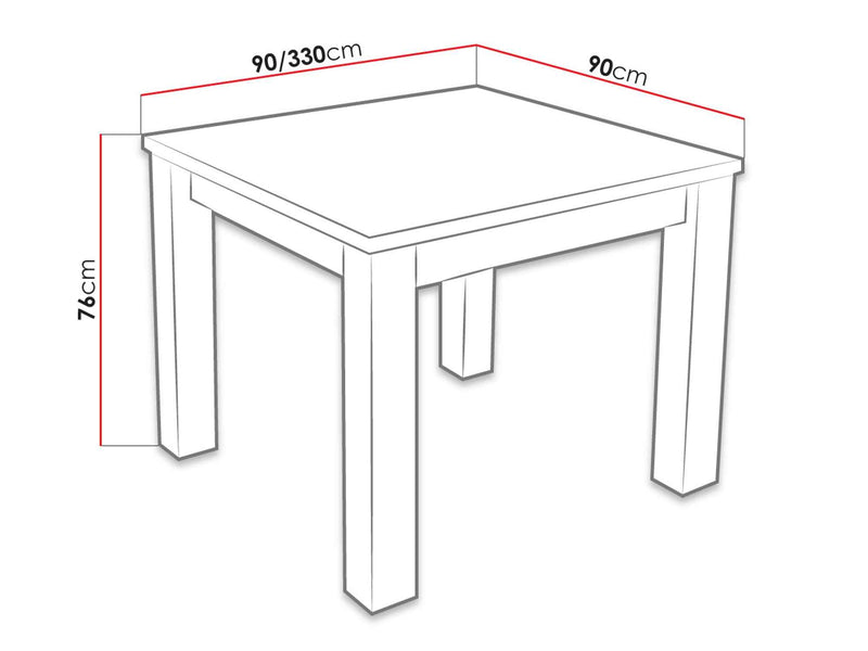Dimenzije - Stol S24