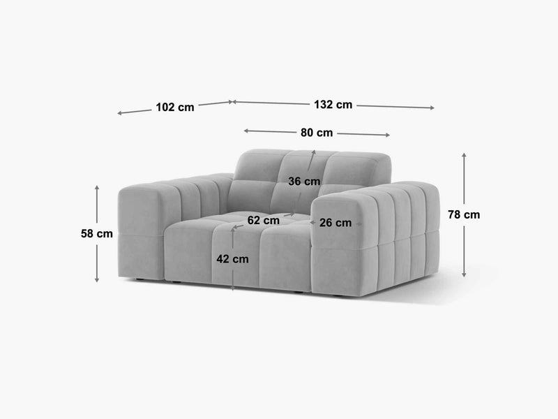 Dimenzije - Fotelja Jennifer