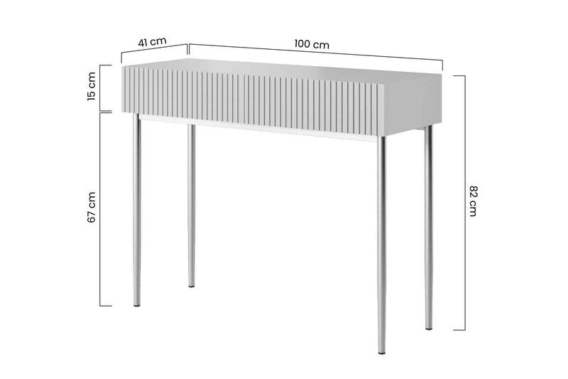 Dimenzije - Toaletni stolić Nicole 100 2SZ