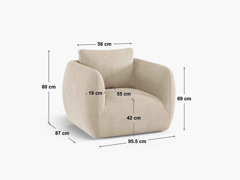Dimenzije - Fotelja Iga