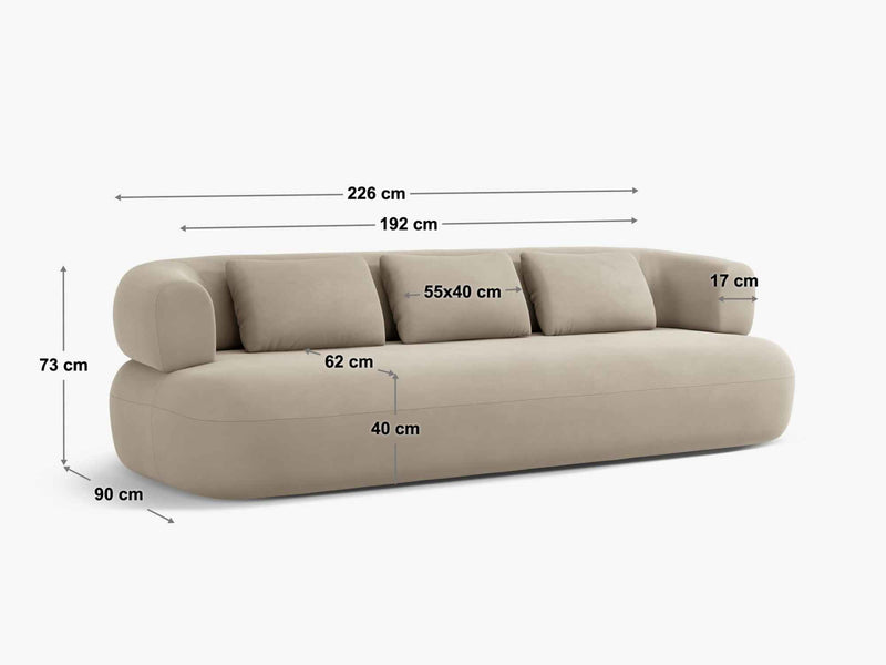Dimenzije - Sofa Jenny 4S