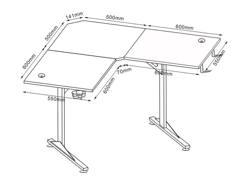 Dimenzije - Stol B-219