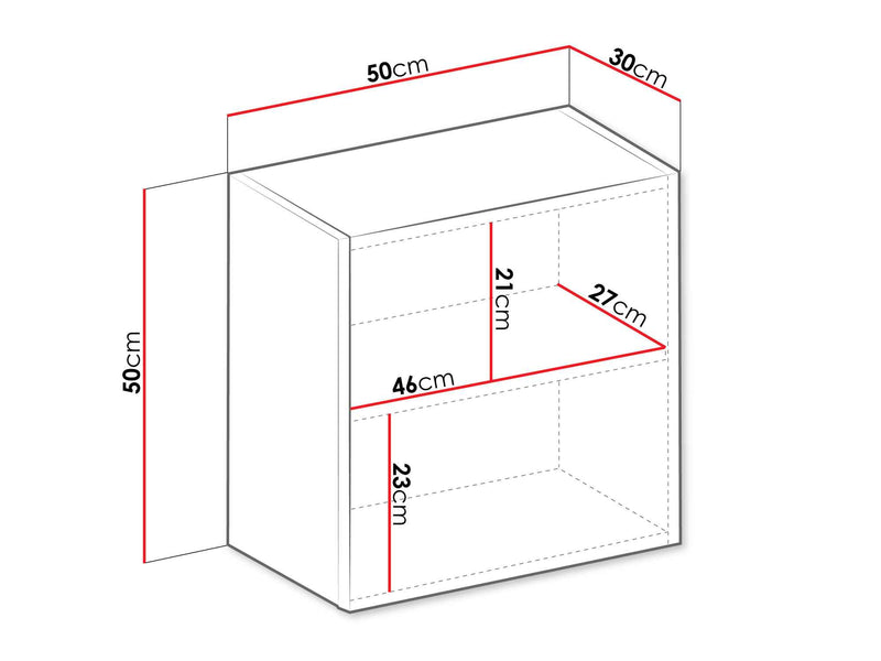 Dimenzije - Vitrina Vigo K