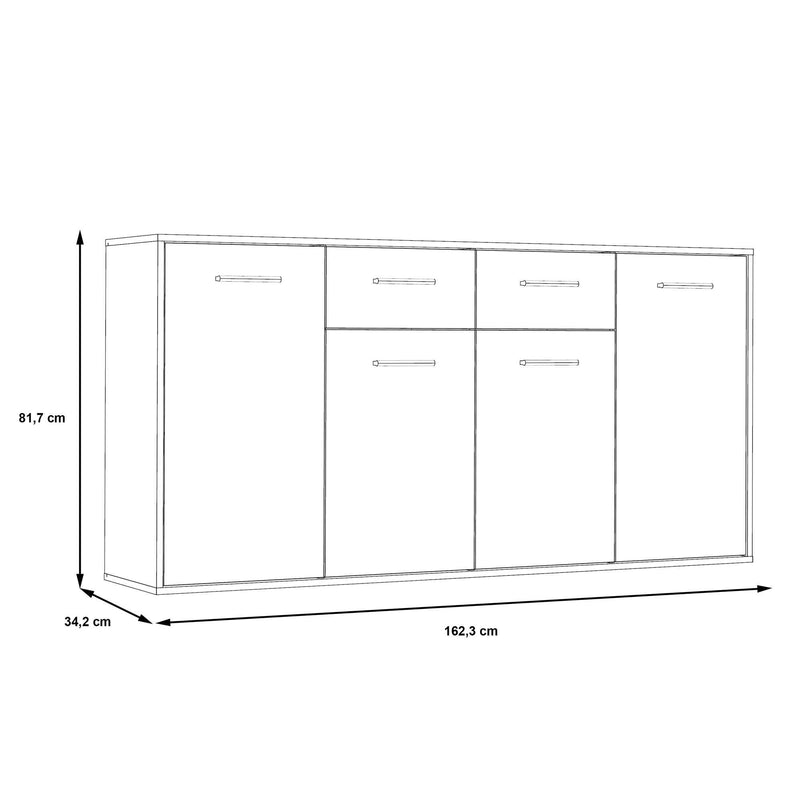 Dimenzije - Komoda Antuza NTU241-M712