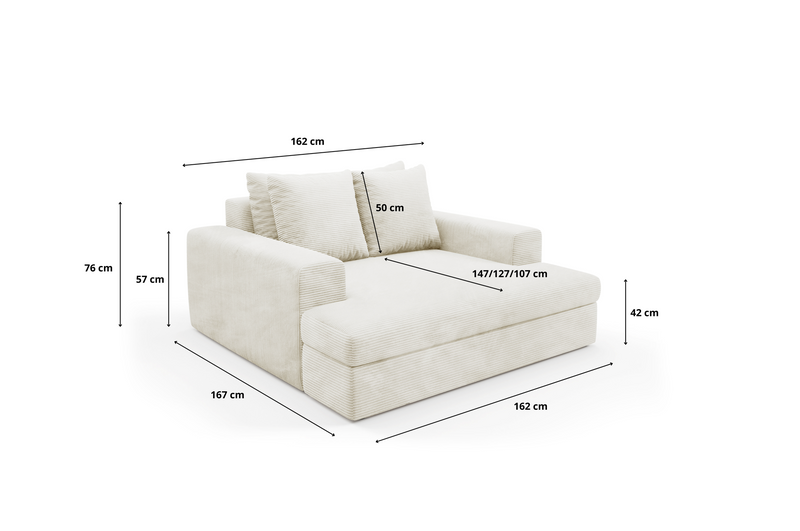 Dimenzije - Sofa Modena 2