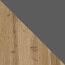 Wotan hrast 5402 LN/Grafitno siva 0162 PE