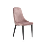 stolica Righelle od baršuna roza boje slikana s lijeve strane