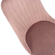 stolica Righelle od baršuna roza boje slikana s gornje strane