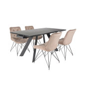 stolica Terra modernog dizajna komplet postavljen uz stol