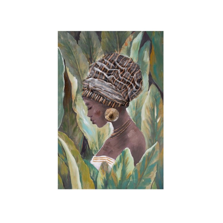 slika sorren s motivom afričke žene u prirodi