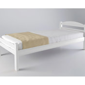 krevet Pinokio bijele boje slikan s desne strane