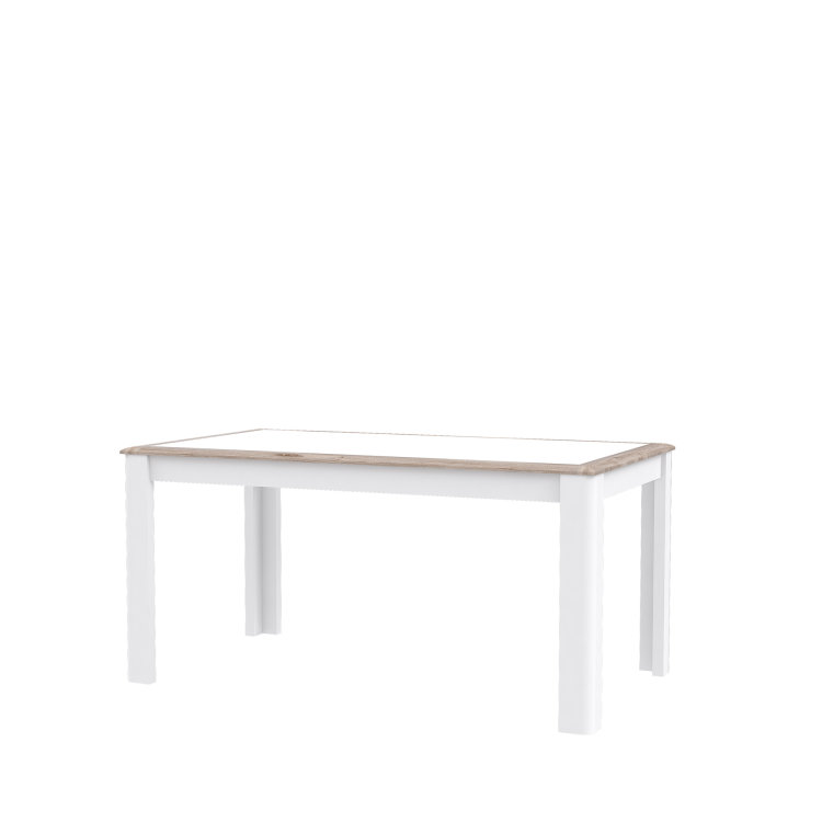 stol canne u kombinaciji boja bijela i drvo