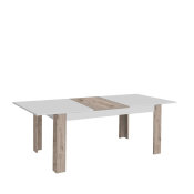 stol canne u kombinaciji boja bijela i drvo