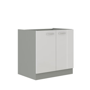 Bianka element za sudoper 80 - 2 vrata slikan s lijeve strane
