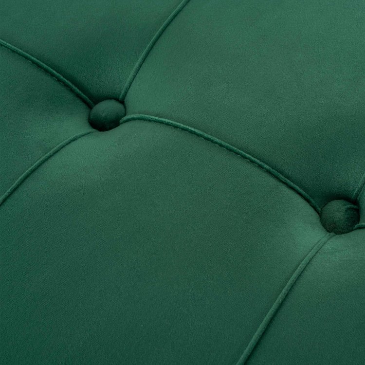 tabure Oda smaragdno zeleni detalj sjedišta sa šavom