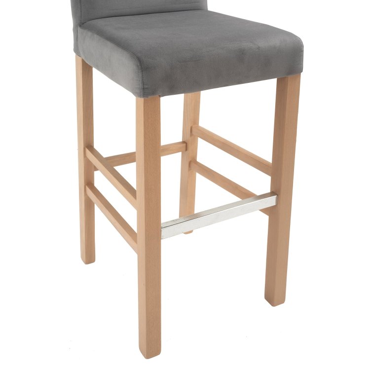 Barska stolica Oz s detaljem drvenih nogica