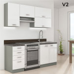 modularna kuhinja Bianka V2 s minimalno elemenata