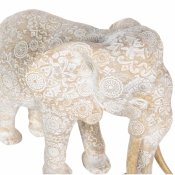 figura sivi slon s rozeta uzorkom detalj s lijeve strane