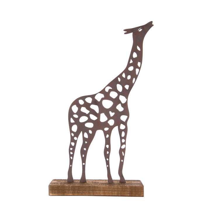 zanimljiva željezna dekorativna figura u motivu žirafe