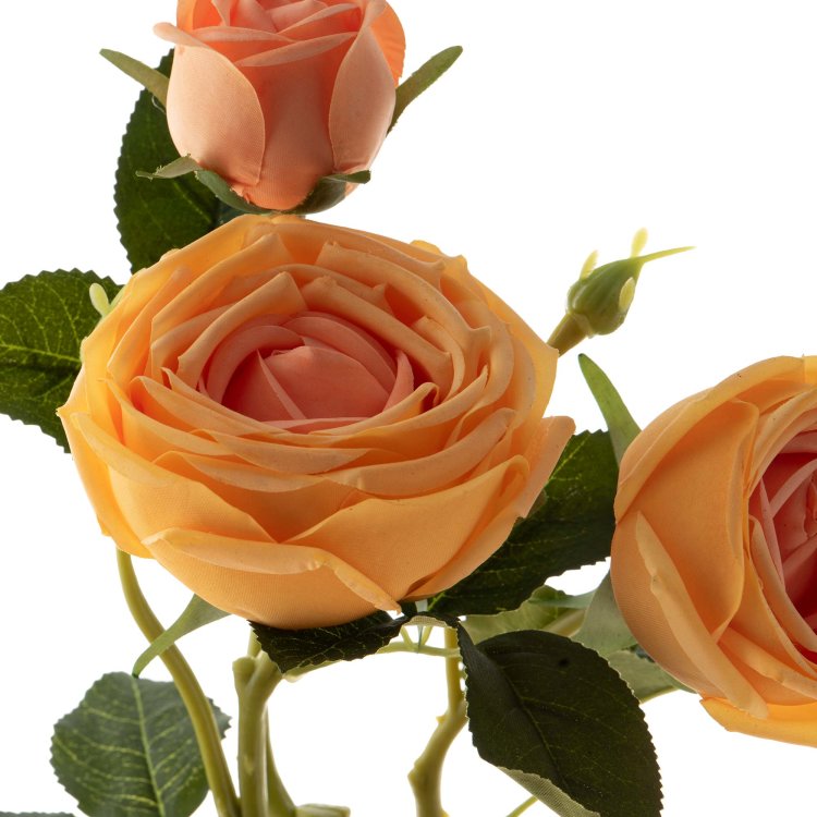 umjetna ruža orange uvećani prikaz