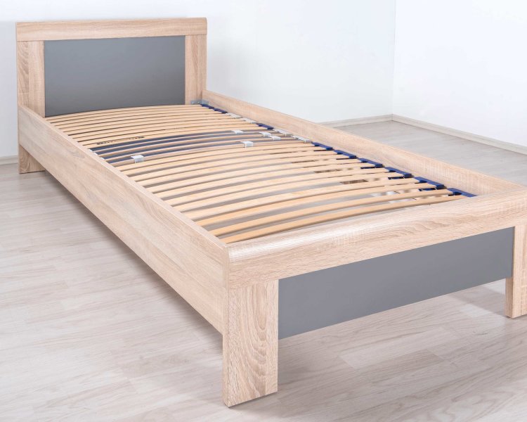 elastična podnica s dvostrukim letvicama slikana na krevetu