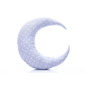 ukrasni jastuk Luna u obliku mjeseca svijetlo plave boje