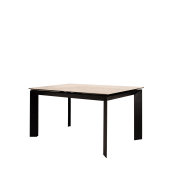 stol gabriel u boji sivog mramora s crnim nogama