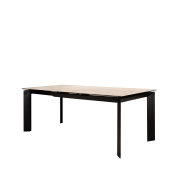 stol gabriel u boji sivog mramora s crnim nogama