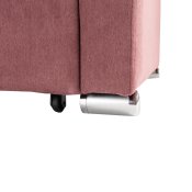 Kutna garnitura Gea roza s detaljem nogice