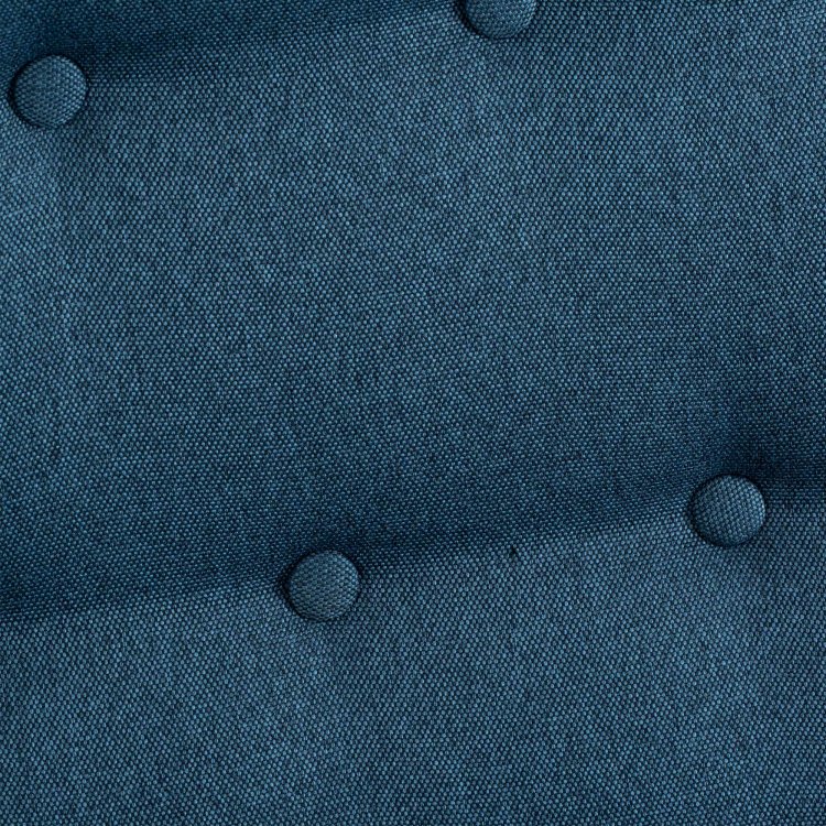 plava fotelja i otoman detalj sjedišta