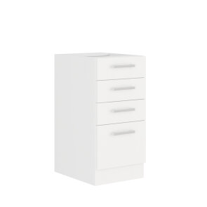 element za modularnu kuhinju Eko White donji element 40 - 4 ladice slikan s lijeve strane