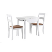 set stol i stolice bijele slikano s desne strane
