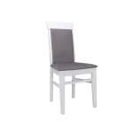 bijelo-siva stolica oli slikana s lijeve strane