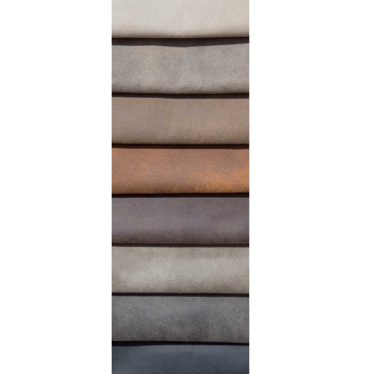 smeđa fotelja od tkanine uzorak dostupnih boja
