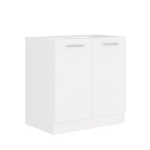 Eko White donji element za sudoper 80 - 2 vrata element za modularnu kuhinju slikan s lijeve strane