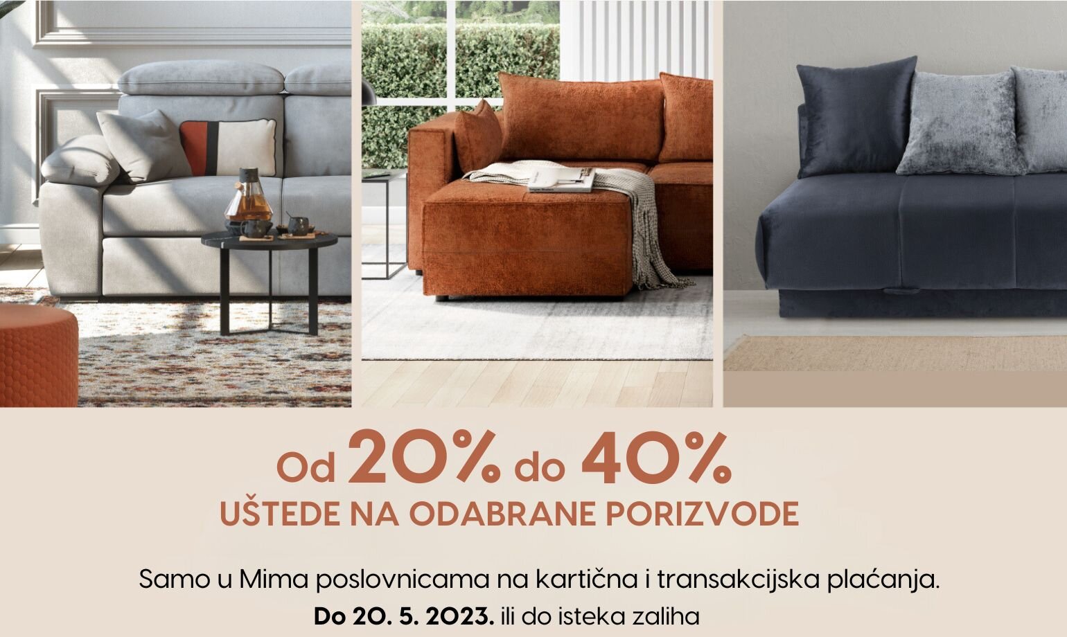 garniture na akciji | Galerija | Namještaj Mima